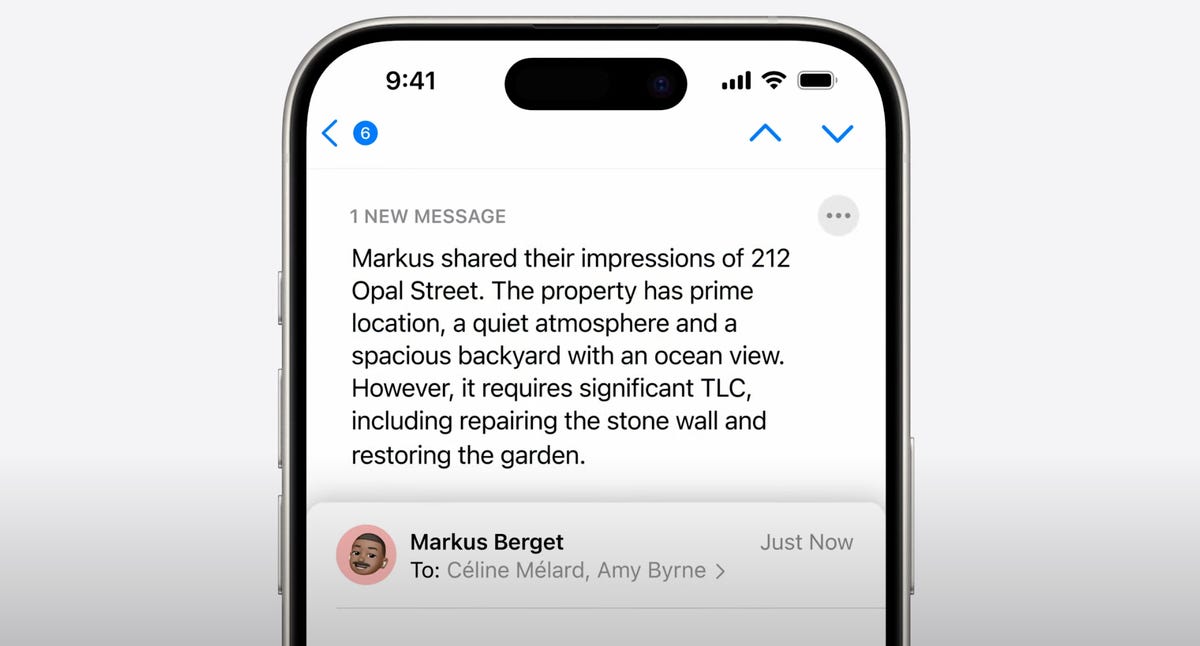 apple intelligence smart reply feature